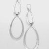 925 Sterling Silver XL Double Teardrop hook in Earring