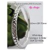 925 Sterling Silver Big Pav Bangle Electroform
