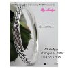 925 Sterling Silver Brick Look Bangle Electroform