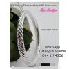 925 Sterling Silver Stripes Bangle Electroform